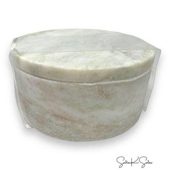 Threshold Onyx Stone Statement Container White‎ Round Storage w/ Lid - Target - Picture 6 of 7